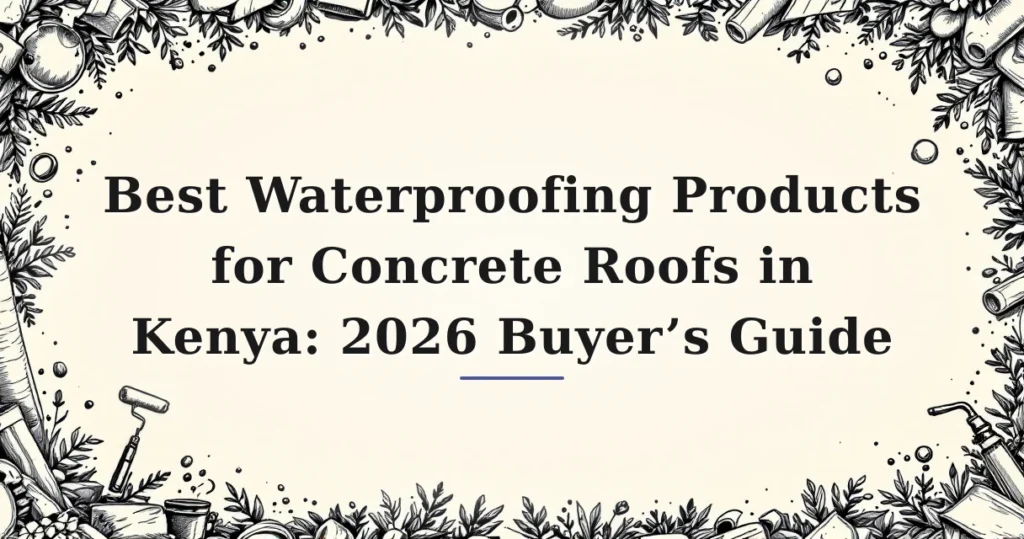 Featured image for: Best Waterproofing Products for Concrete Roofs in Kenya: 2026 Buyer’s Guide
