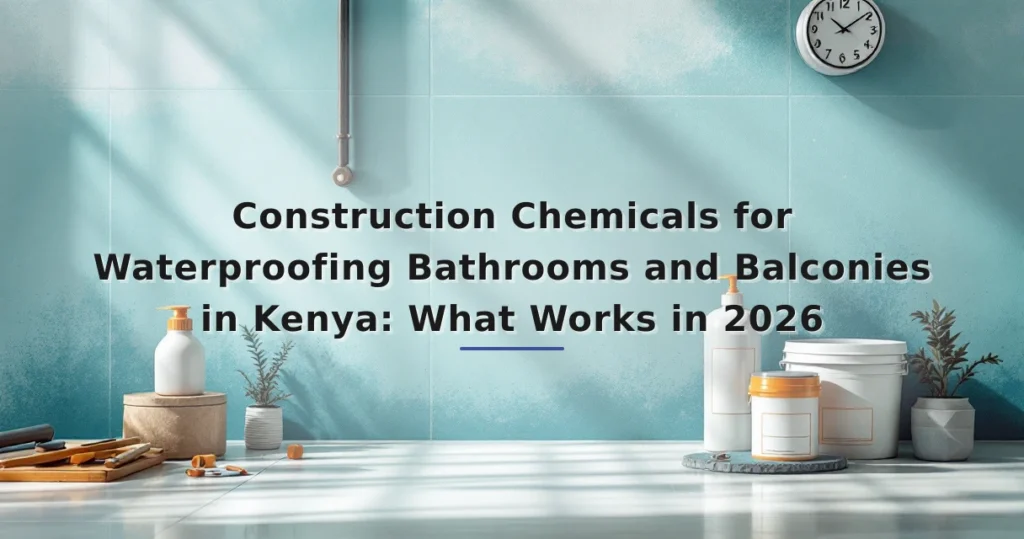 Featured image for: Construction Chemicals for Waterproofing Bathrooms and Balconies in Kenya: What Works in 2026