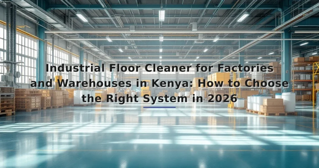Featured image for: Industrial Floor Cleaner for Factories and Warehouses in Kenya: How to Choose the Right System in 2026