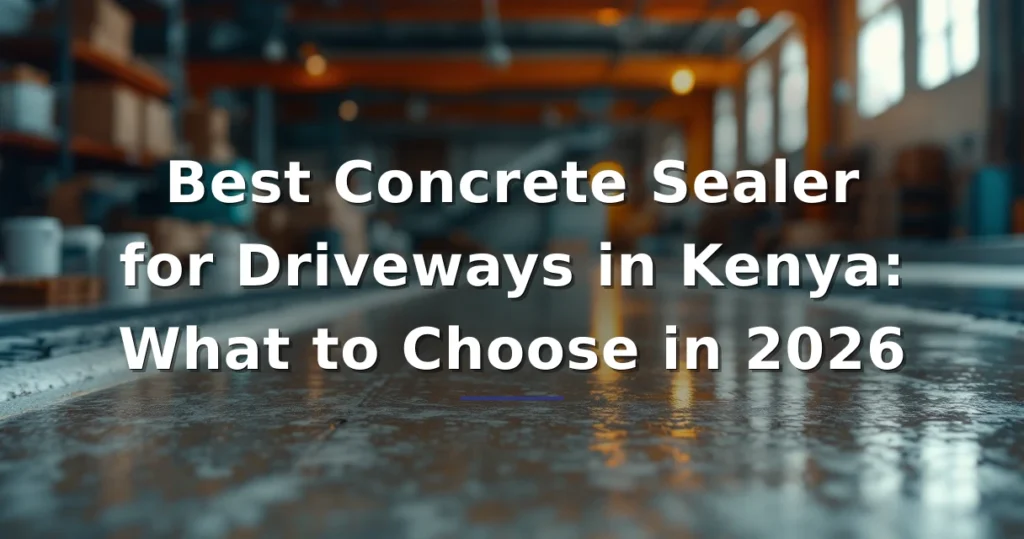Featured image for: Best Concrete Sealer for Driveways in Kenya: What to Choose in 2026