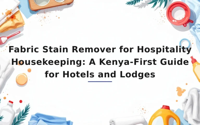 Featured image for: Fabric Stain Remover for Hospitality Housekeeping: A Kenya-First Guide for Hotels and Lodges