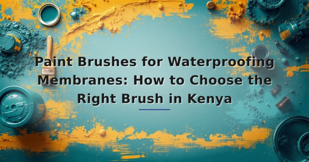Featured image for: Paint Brushes for Waterproofing Membranes: How to Choose the Right Brush in Kenya
