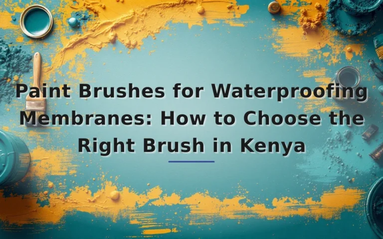 Featured image for: Paint Brushes for Waterproofing Membranes: How to Choose the Right Brush in Kenya